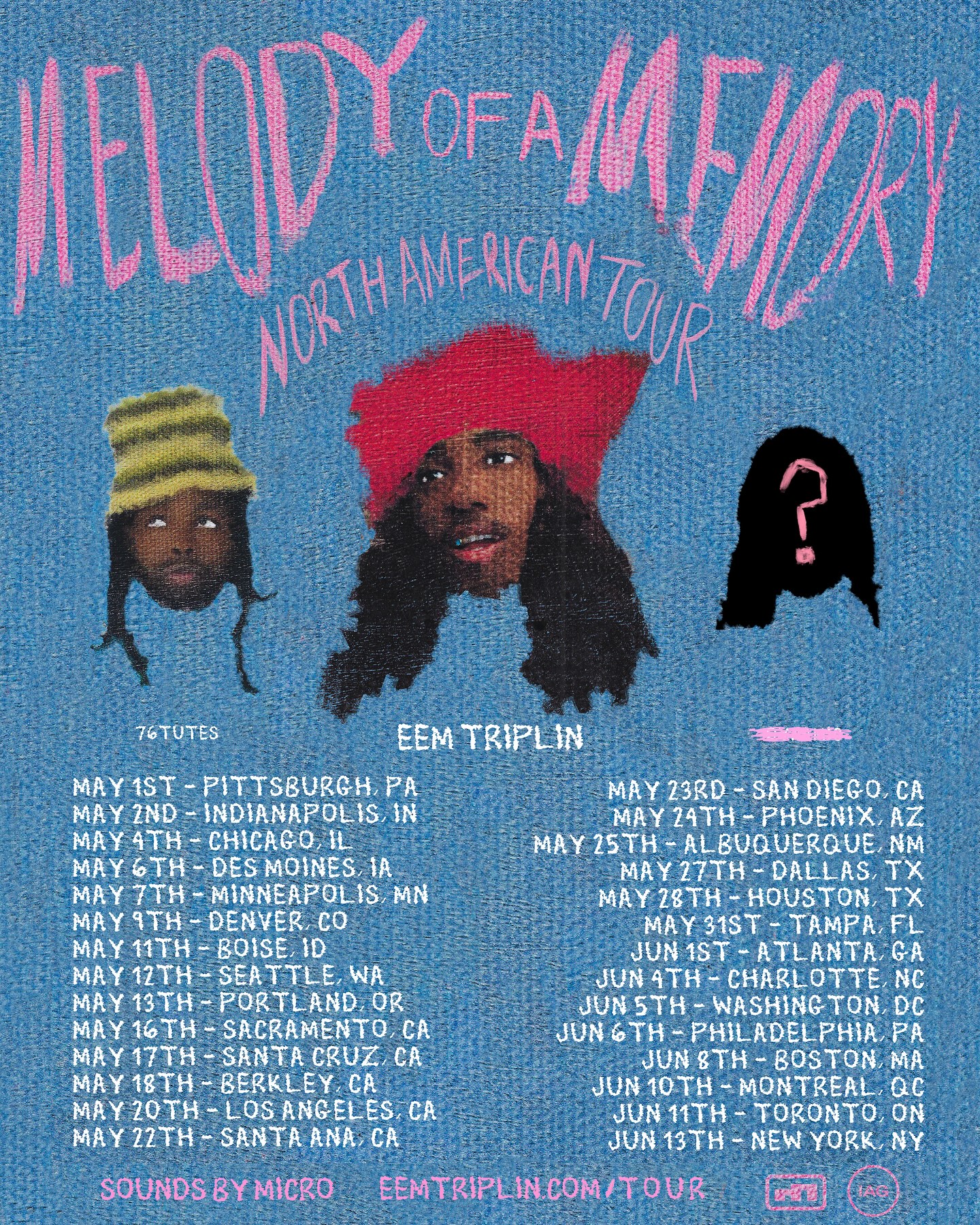 Eem Triplin Melody of a Memory Tour Poster 2025